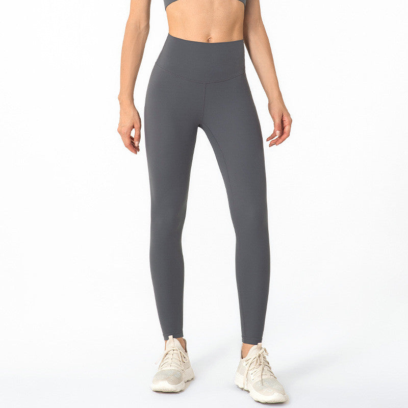 High-waisted Butt-lifting Sanded Fitness Pants