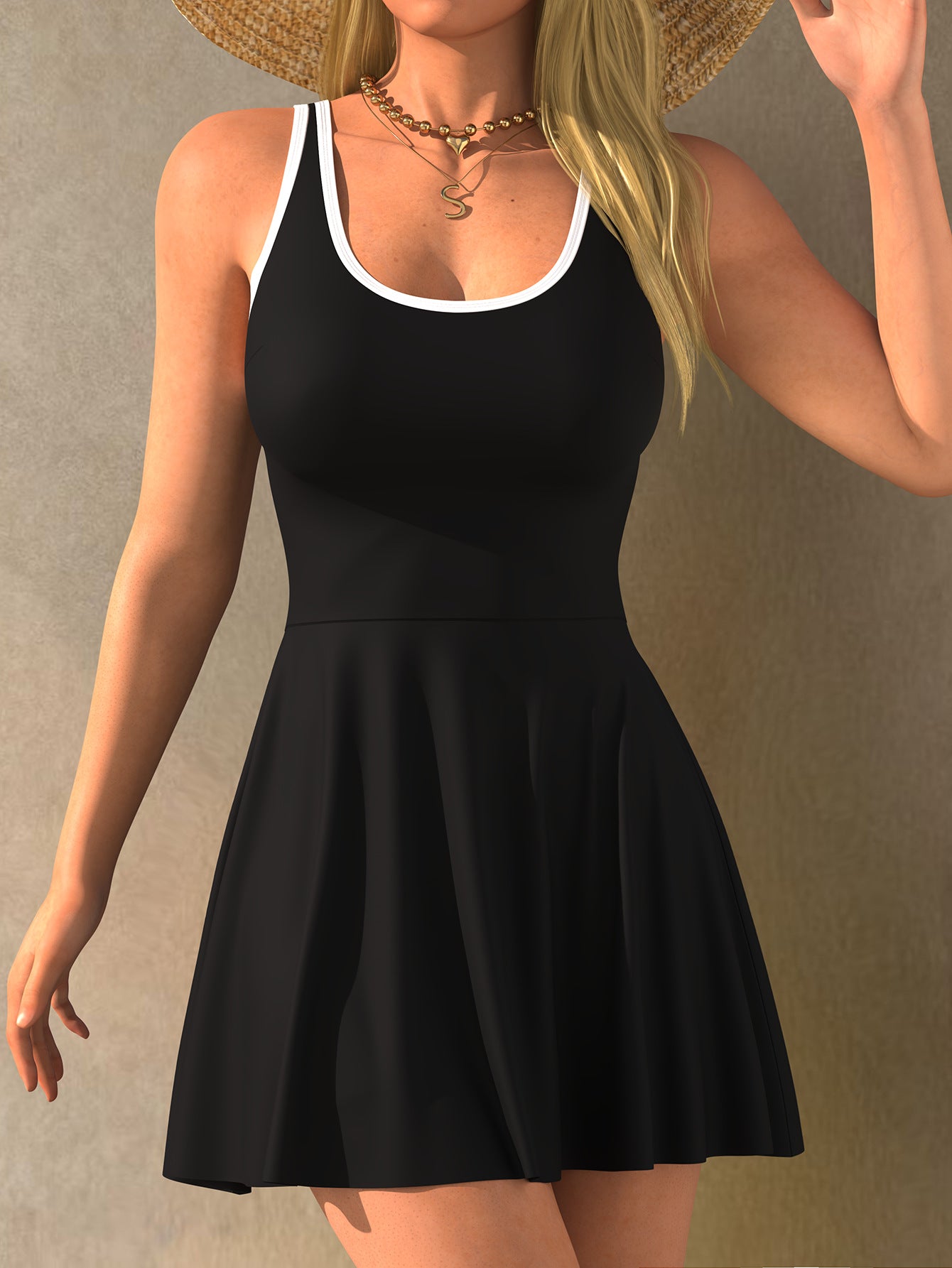 Slimming Figure-Flattering Womens Strap Jumpsuit