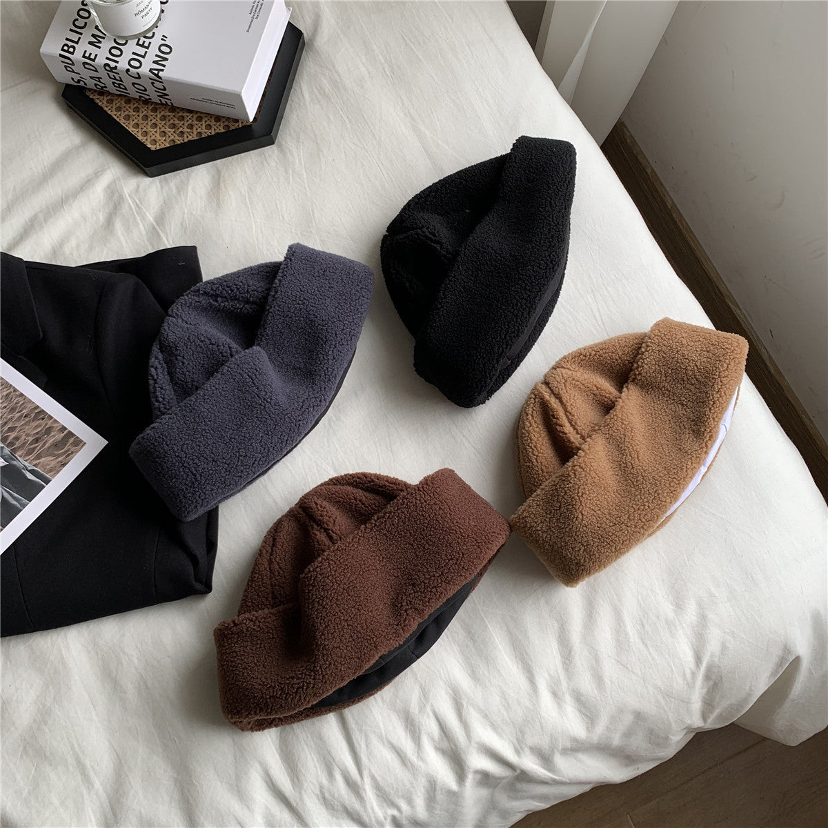 Women's Trendy New Winter Solid Color Fisherman Hat