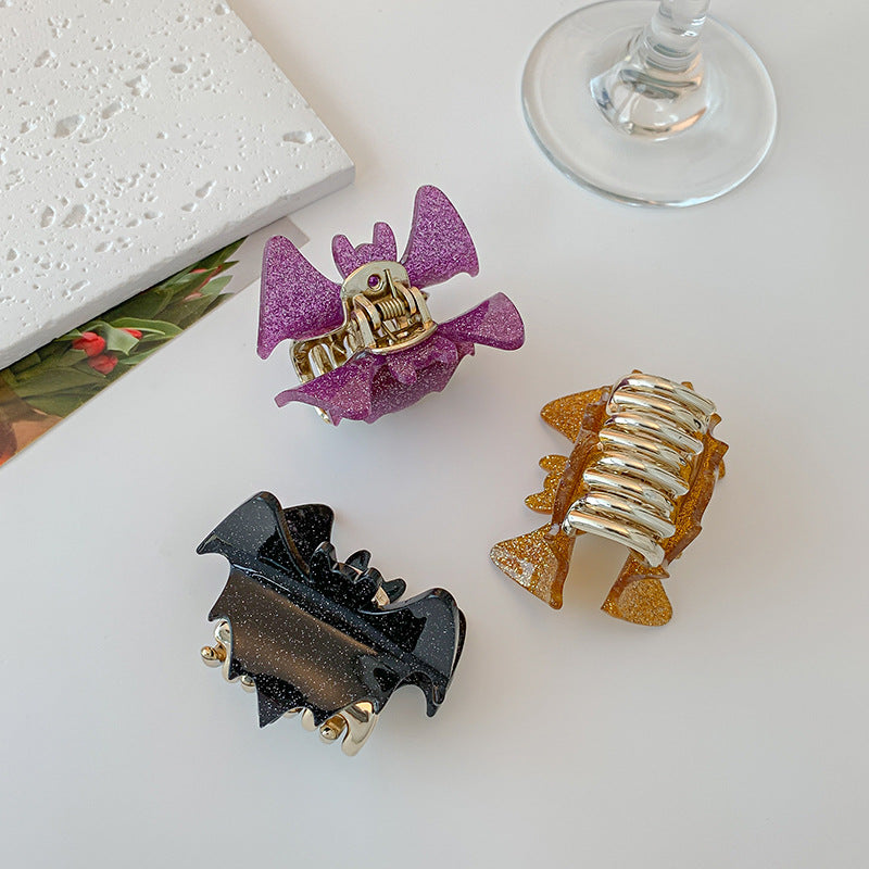 Bat Alloy Style Grip Hair Tie Back Head Updo