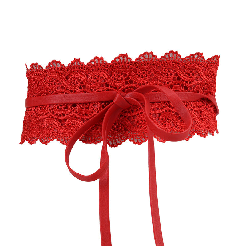 Lace Girdle Outer Shirt Lace Versatile Decorative Belt