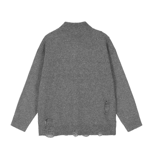 Stand Collar Cardigan Sweater Men's Ins European And American