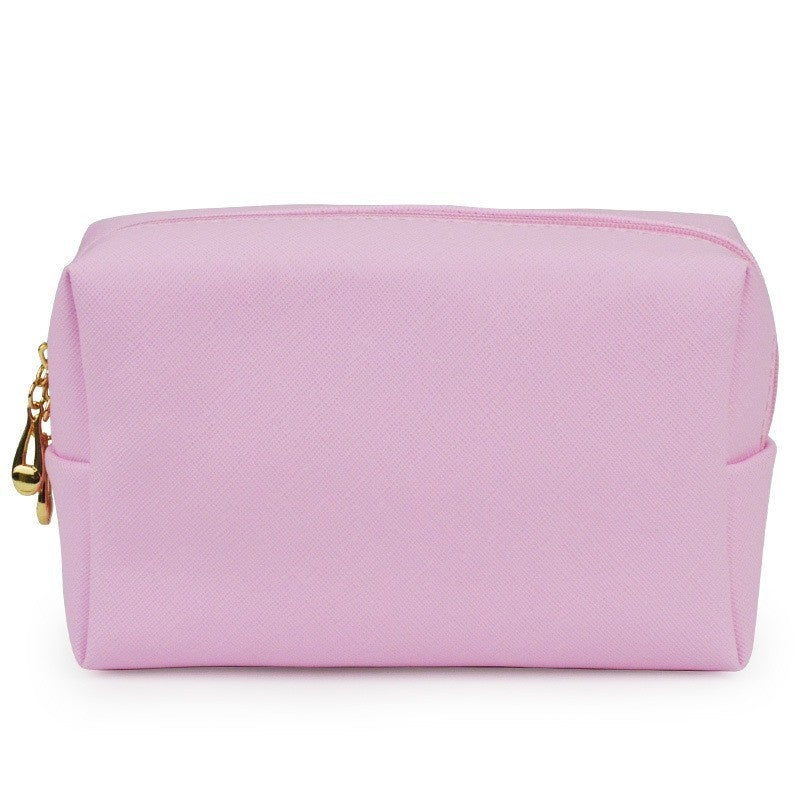 PU Leather Octagonal Square Makeup Storage Bag, Simple Design