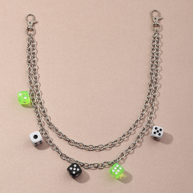 Creative Resin Love Small Mushroom Multilayer Body Chain Women
