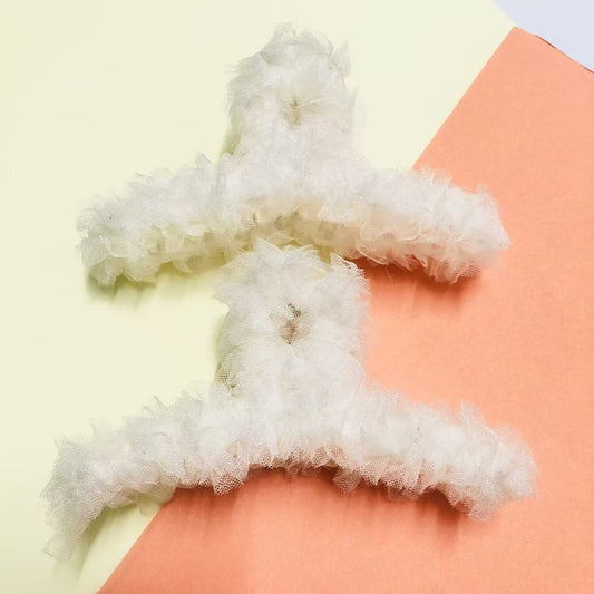 Handmade All-match Hair Clip With Lace Trim