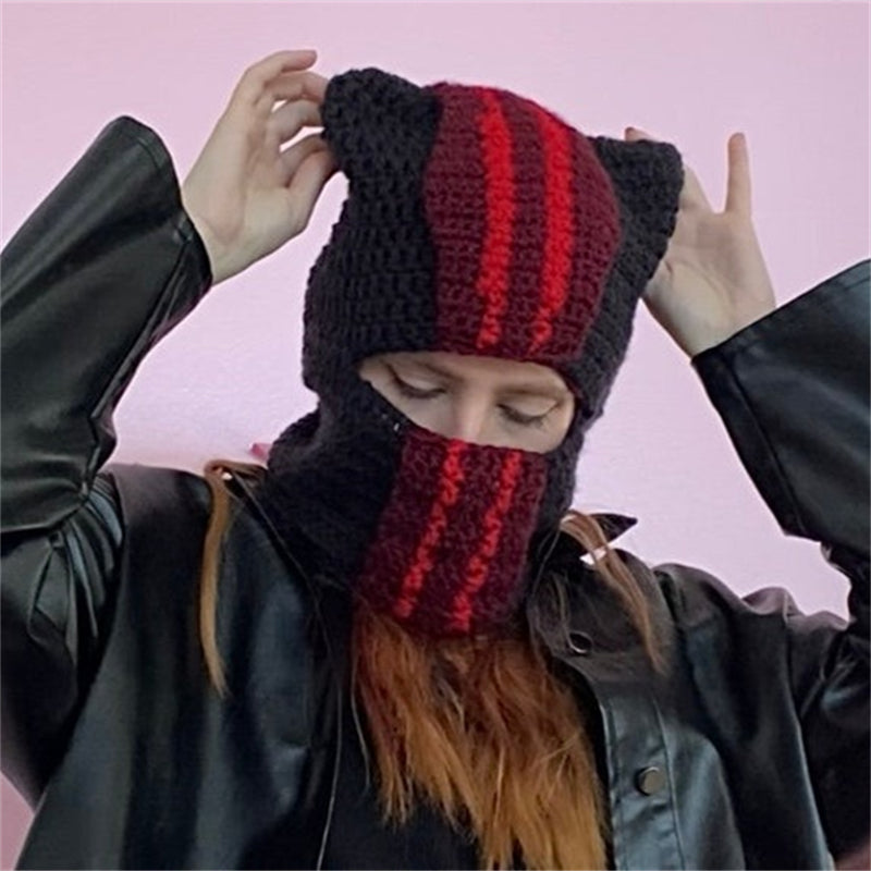 Ear Protection Warm Face Small Wool Hat