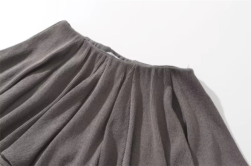 Casual Sports Pleated A-line Short Skirt Female