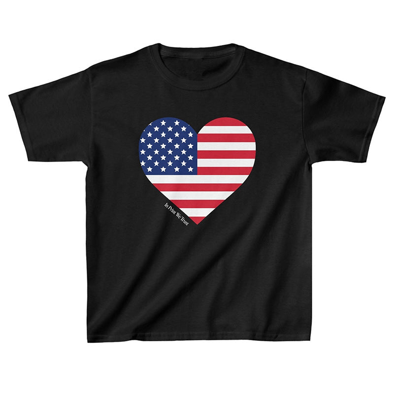 Slim-fit Sexy Gothic Cropped T-shirt