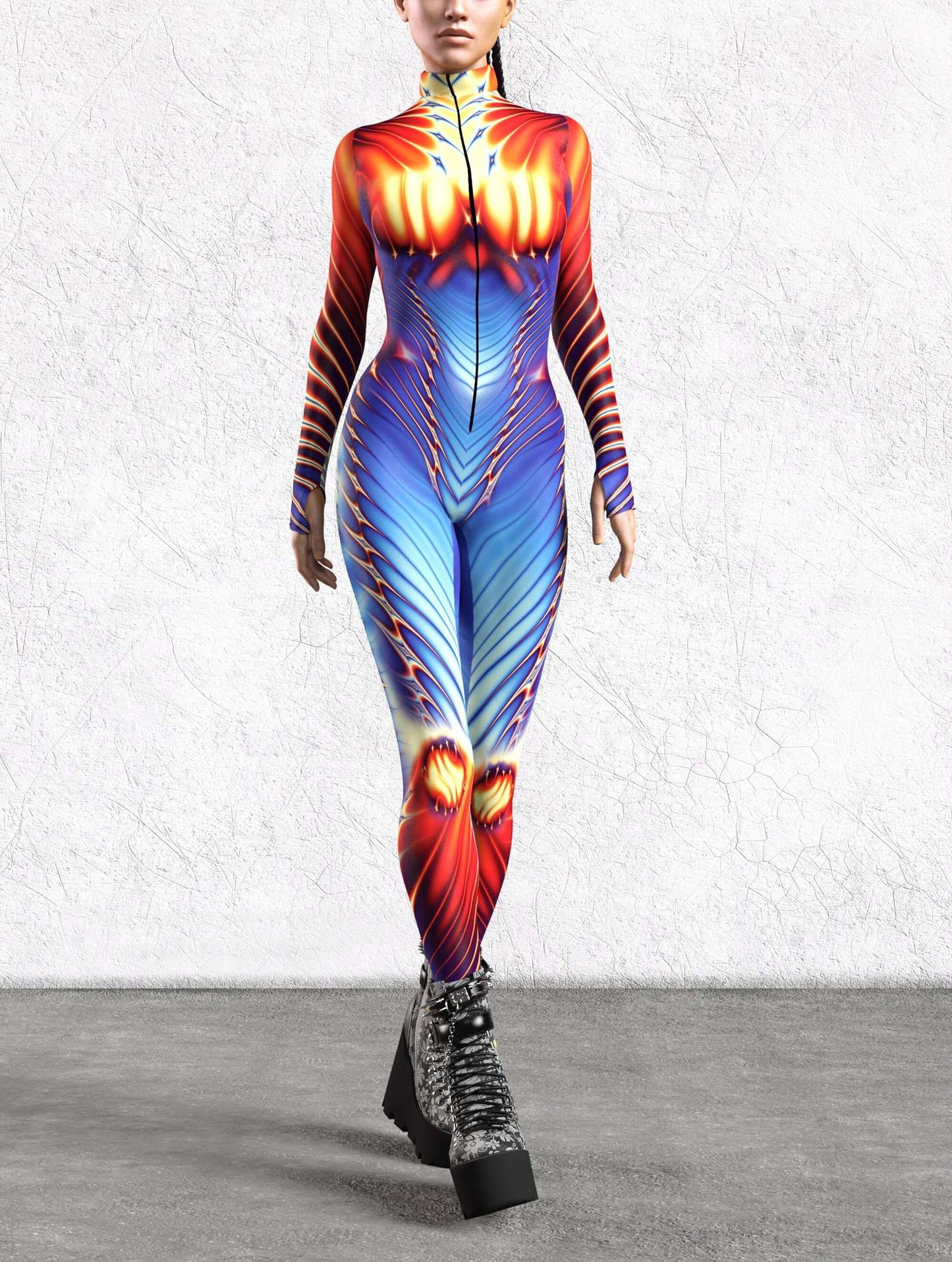 Tights 3D Digital Printing One-piece Play Costume