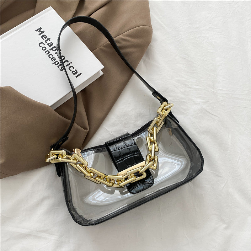 Korean Version Of Acrylic Chain Shoulder Armpit Bag