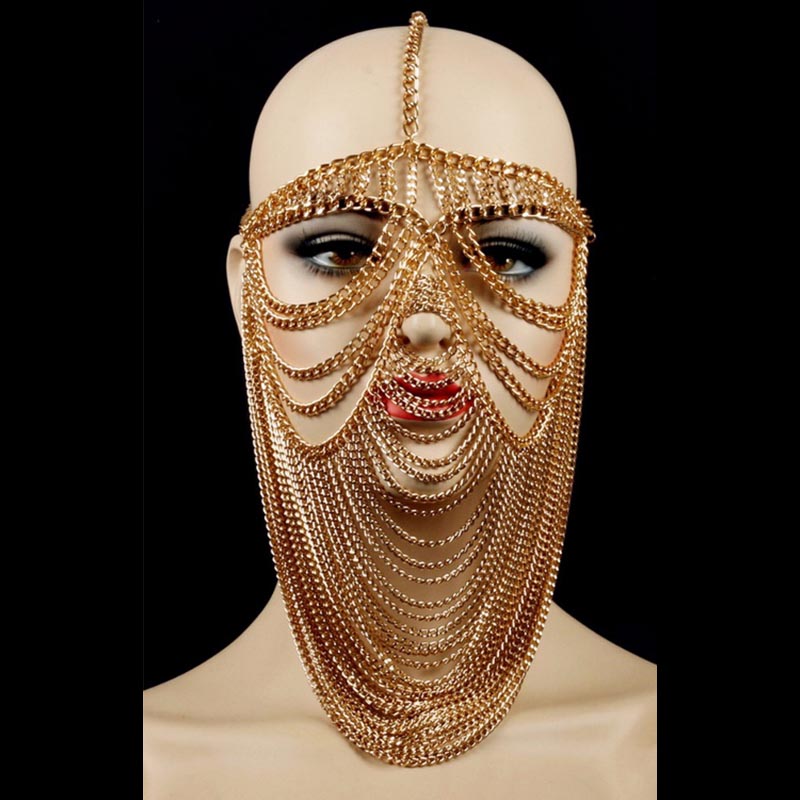 European And American Stage Accessories Headgear Goddess Forehead Chain