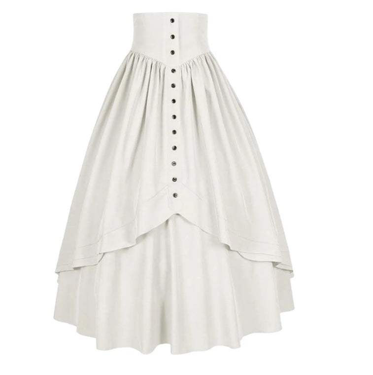 Vintage High-waisted Retro Punk Gothic Pleated Skirt