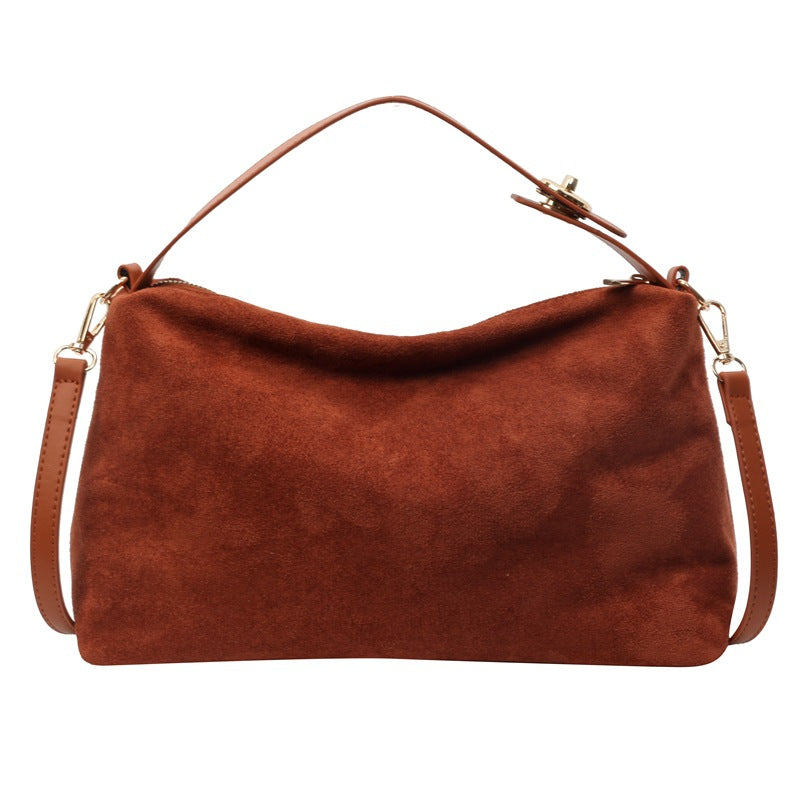 Retro Frosted Handbag Niche Underarm Women