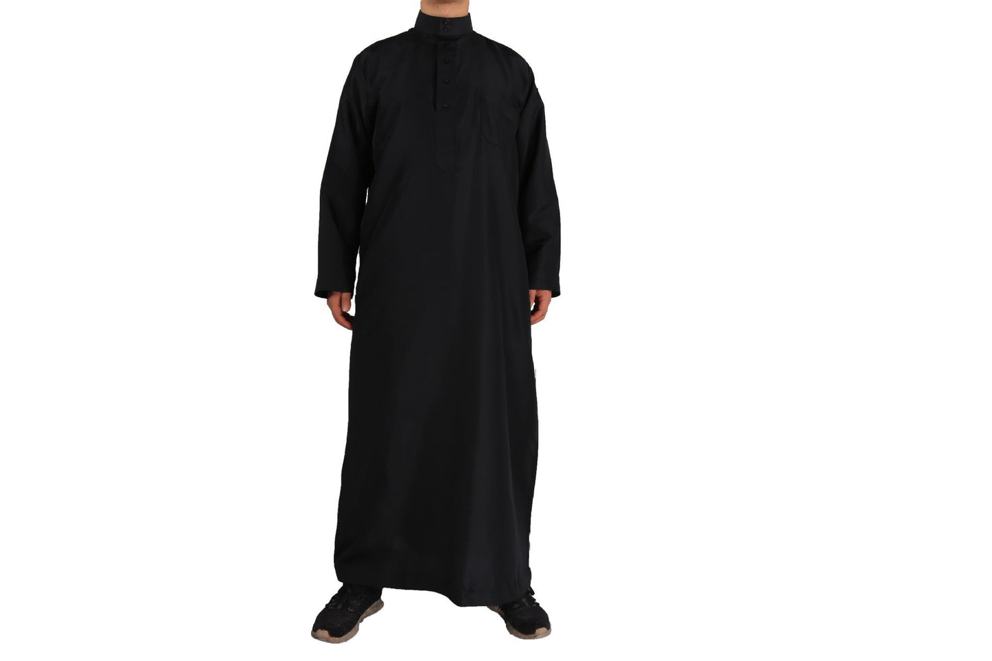 Men's robe stand collar