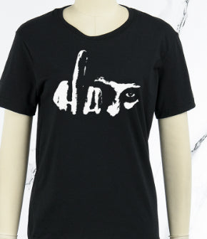 Trykte Bogstaver Dame Crew Neck T-Shirt Korte Ærmer
