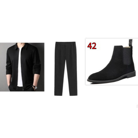 Men's Fashion Simple Lapel Casual Jacket