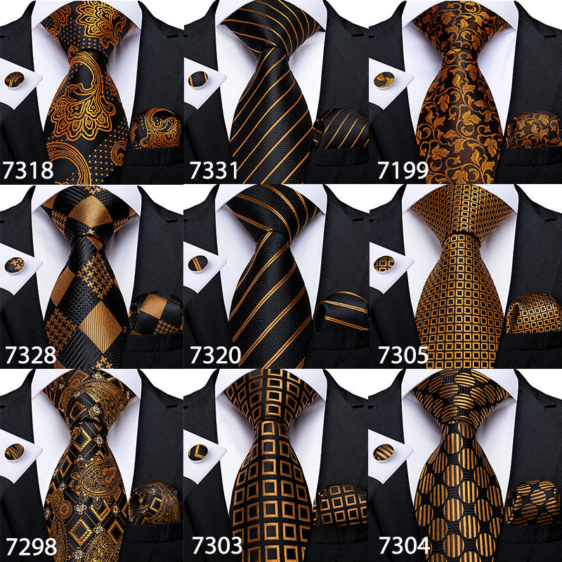 Vintage Jacquard Paisley Tie 3-Piece Set