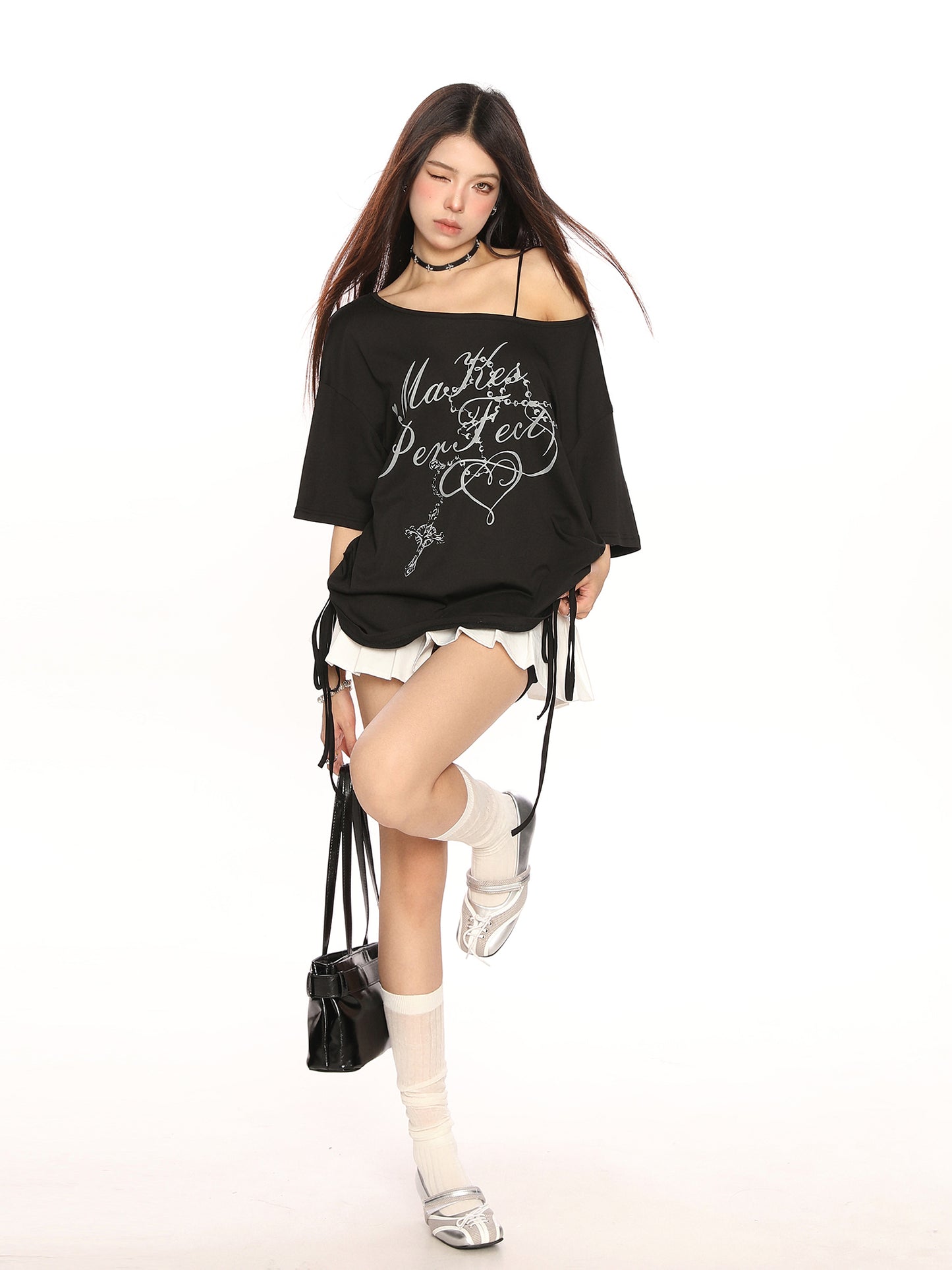Short Sleeve Loose Off-shoulder Casual Half Sleeve Top