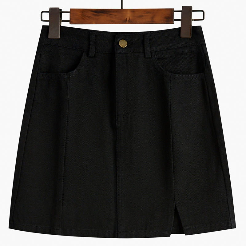 Split Skirt Female High Waist Thin And Irregular In Spring