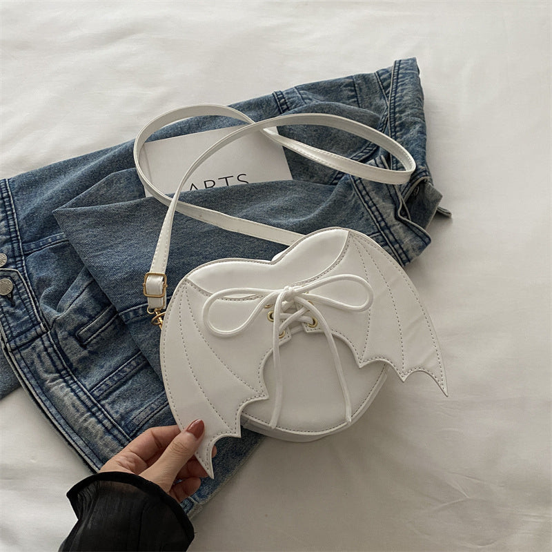 Hjerteformet taskerem, Bat Wings Skulder-/Crossbody-taske