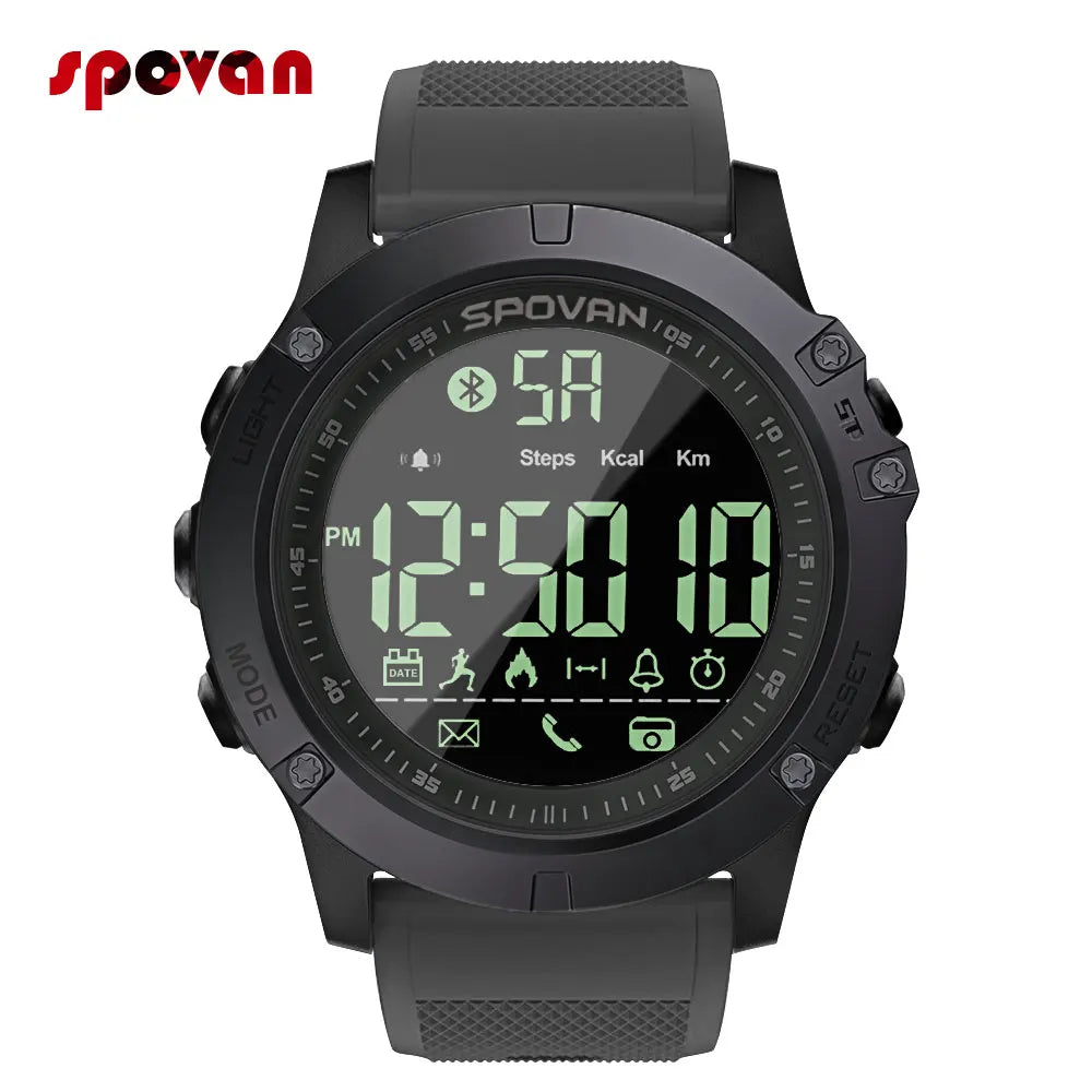 Sport Smart Watch Men Professional 5ATM Waterproof Bluetooth Call Reminder Digital Alarm Clock for Ios Android Phone