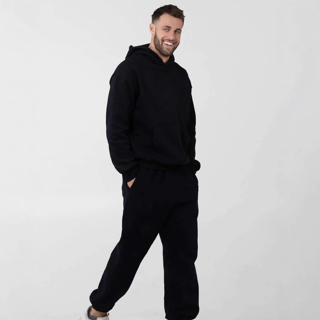 Couples Hoodie And Casual Loose Sweatpants Set