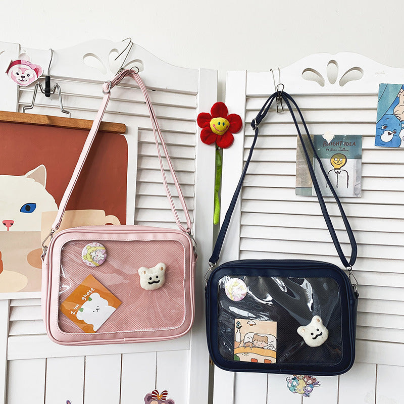 Cute Personality Transparent Girl Doll Bag