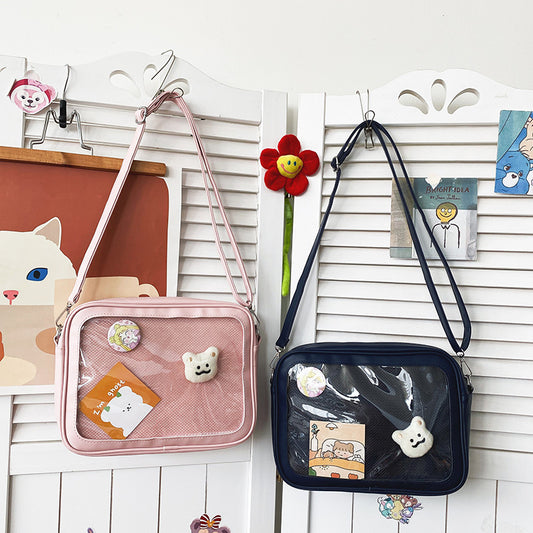 Cute Personality Transparent Girl Doll Bag