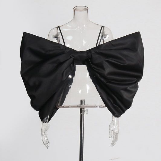 New Big Bow Design High Sense Display Flattering Camisole Female