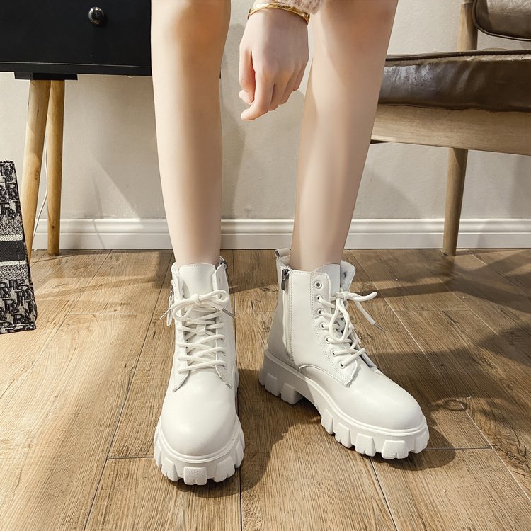 Zipper Trifle Inner Increased Motorcycle Short Boots