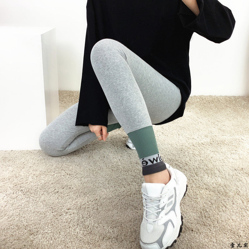 Thread Splicing Leggings Women's Leggings Tight-fitting Outerwear