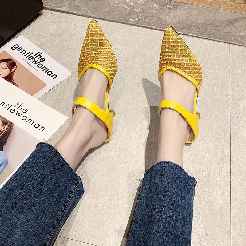 Large Size Sandals Fashionable Temperament Stiletto Pointed Toe