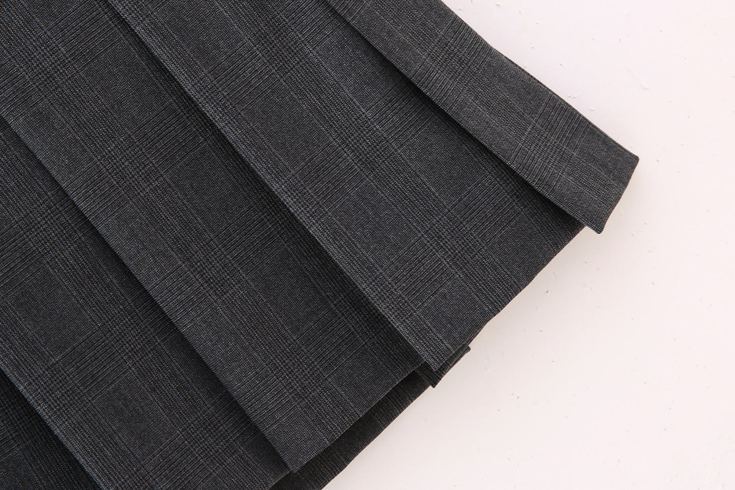 Low Waist Mini Plaid Casual Wide Pleated Culottes Skirt