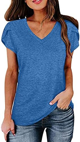 Milk Silk Abstract Character Positioning Printed V-neck