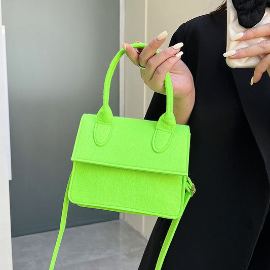 Women's Small Handbag Fashion Cross-border Wool Felt Small Square Bag