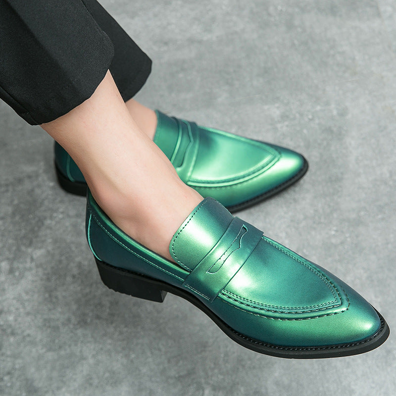 Men's Shoes, Pointed-toe Dress Shoes, Men's British-style Korean Loafers