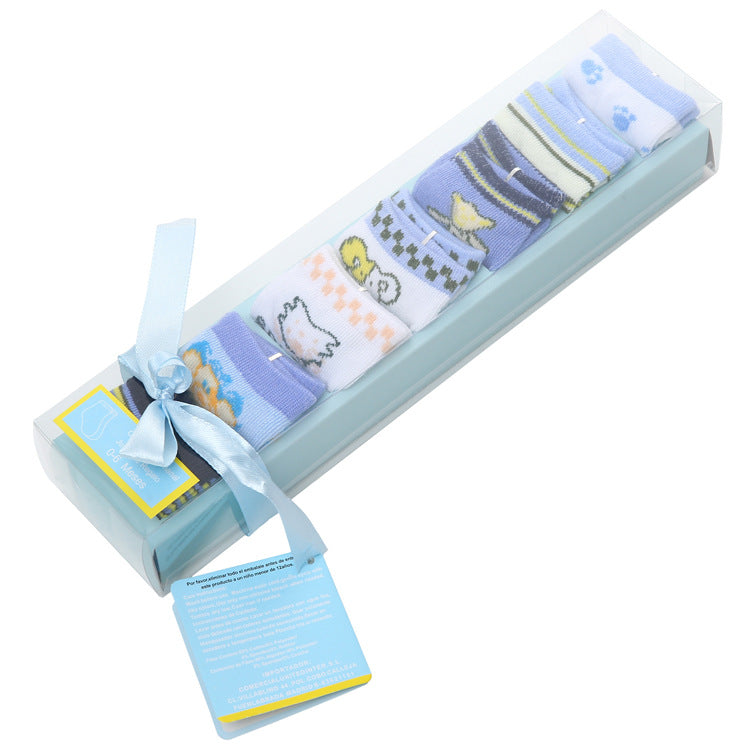 Breathable Sweat Absorbent 7th Children's Socks Cotton Letters