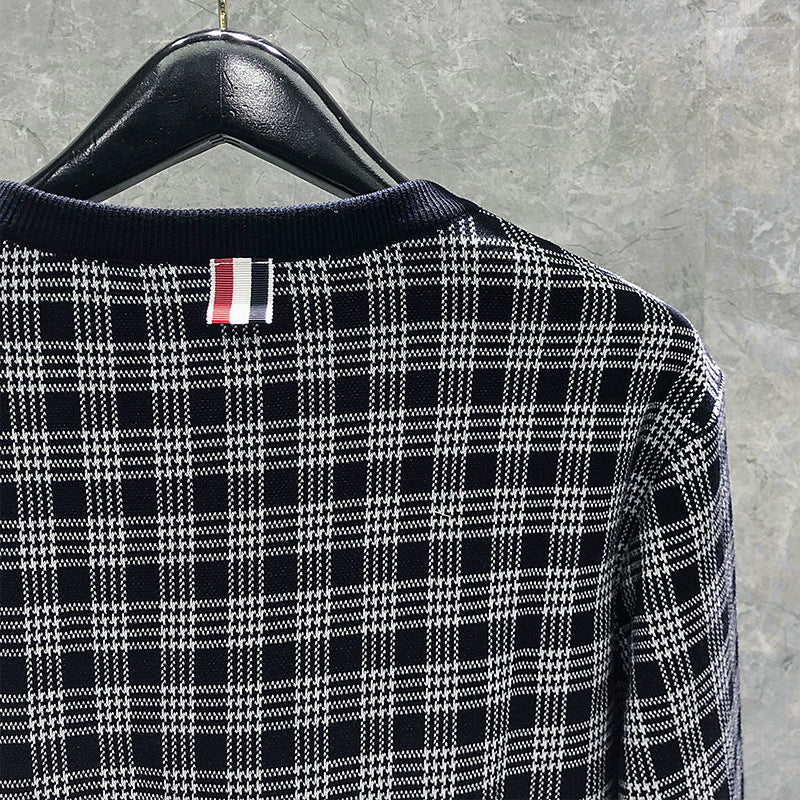 Striped Men's And Women's Capless Long-sleeve Sports Top