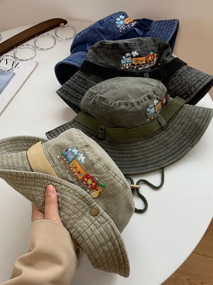 Washed Old Bucket Hat Women's Summer Sunshade