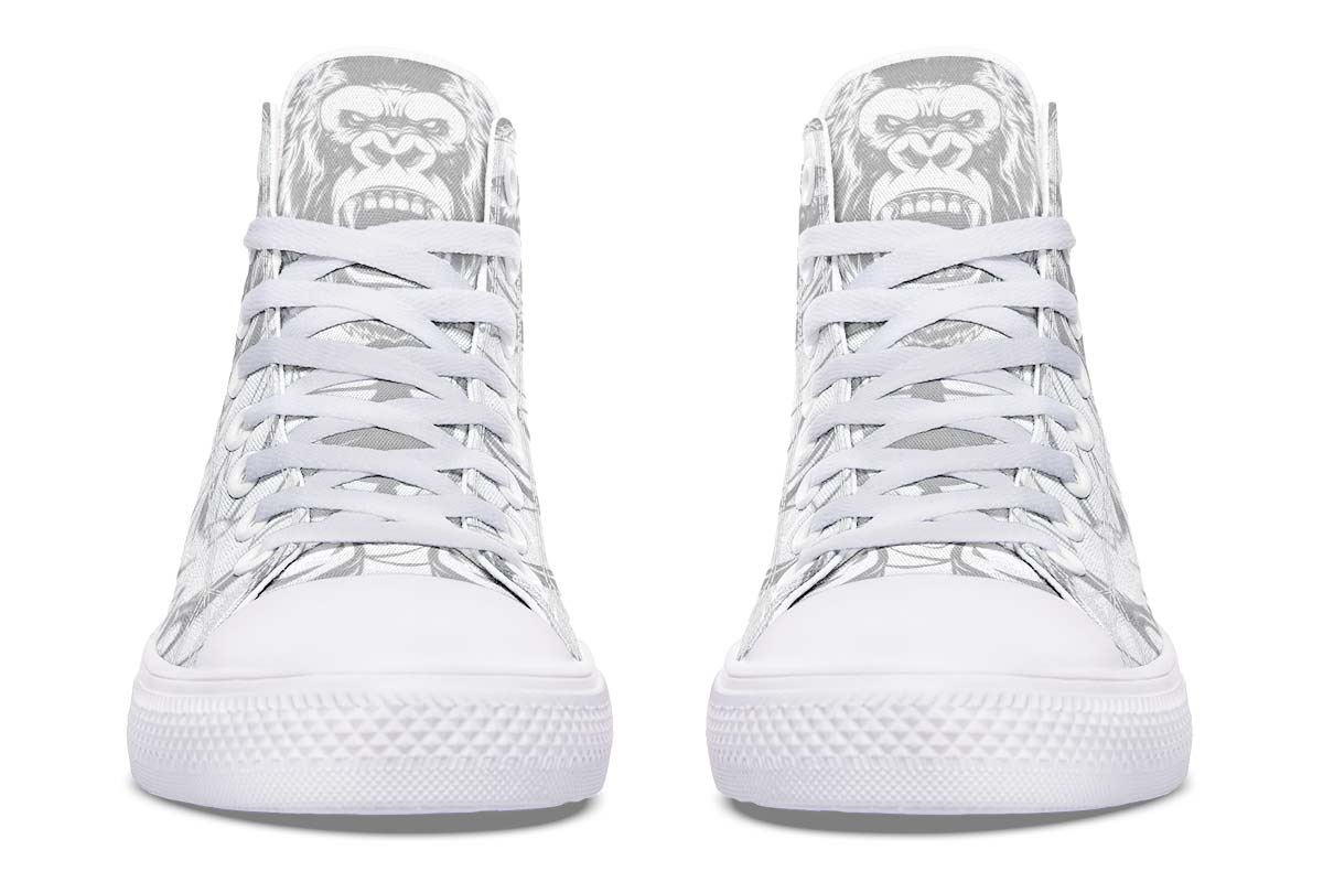 Printed Couple High-top Canvas Shoes