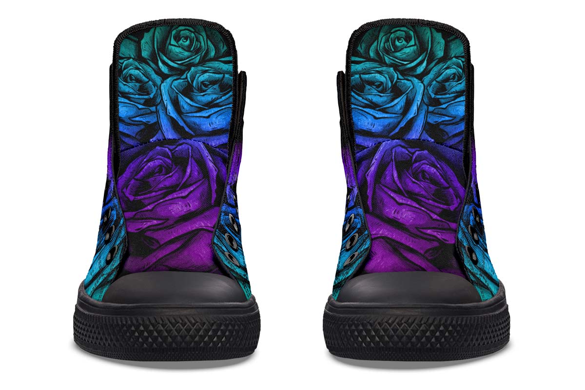 Printed Couple High-top Canvas Shoes