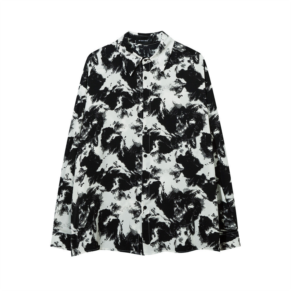 Loose Casual High Street Fashionable Lapel High-grade Shirt