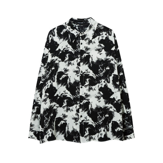 Loose Casual High Street Fashionable Lapel High-grade Shirt