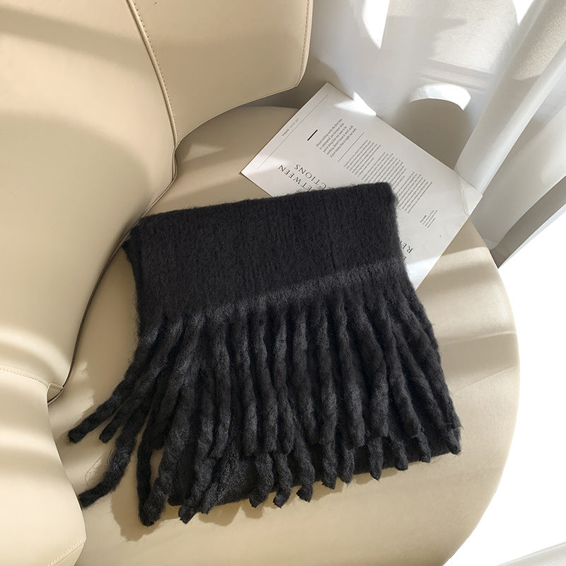 Women's Extra Thick Plaid Fringe Shawl Scarf