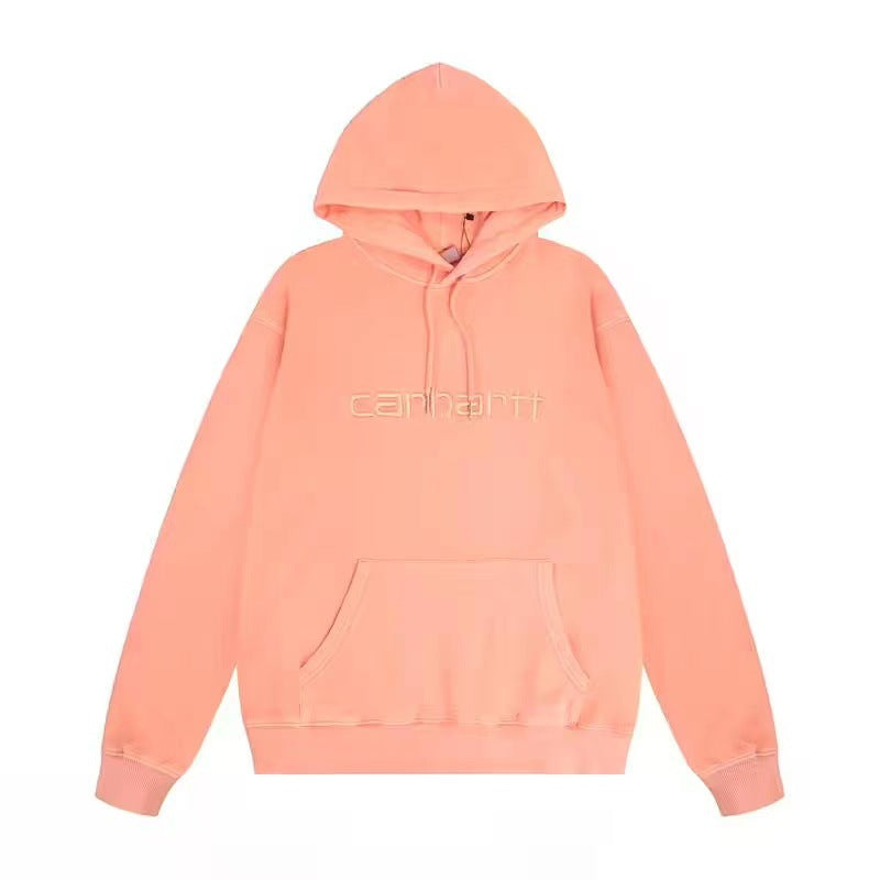 Classic Models Of Letters Embroidered Men And Women Loose Couples Hooded Sweatshirt Hoodie