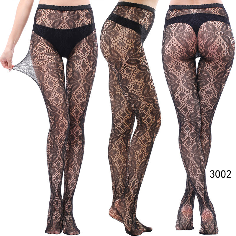 Women's Vintage Tattoo Lace Hollow Net Socks