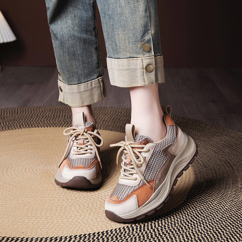Womens Retro Casual Soft-soled Sneakers