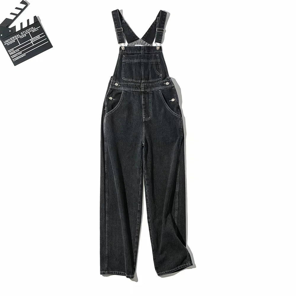 Løse, lige retro denim-selerbukser
