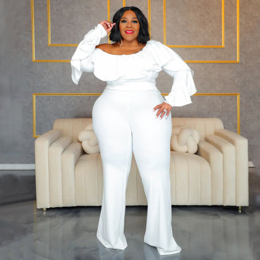 Ensfarvet, Moderne, Løstsiddende Off-shoulder Tube-Jumpsuit Til Kvinder