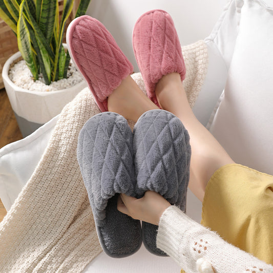 Men's Warm And Waterproof Plush Confinement Slippers
